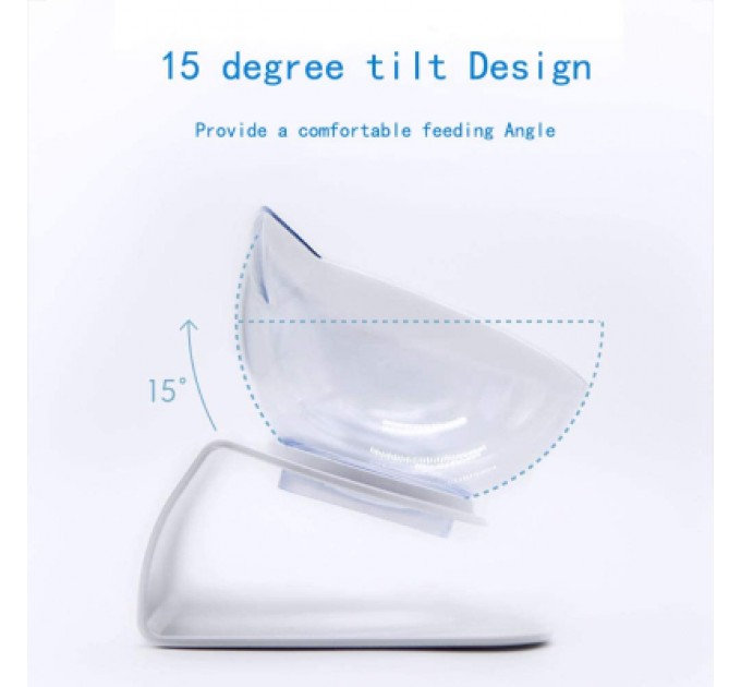 Посуд для котів Me&Pet Миски з підставкою прозорі (NMP060)