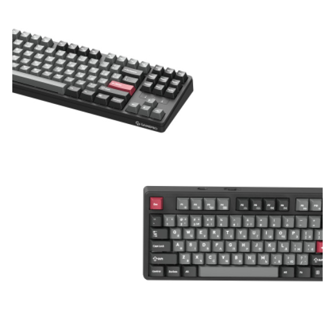 GamePro Клавіатура GamePro Asgard Ragnar Wireless/Bluetooth/USB UA Black (MK285BK)