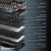GamePro Клавіатура GamePro Asgard Ragnar Wireless/Bluetooth/USB UA Black (MK285BK)