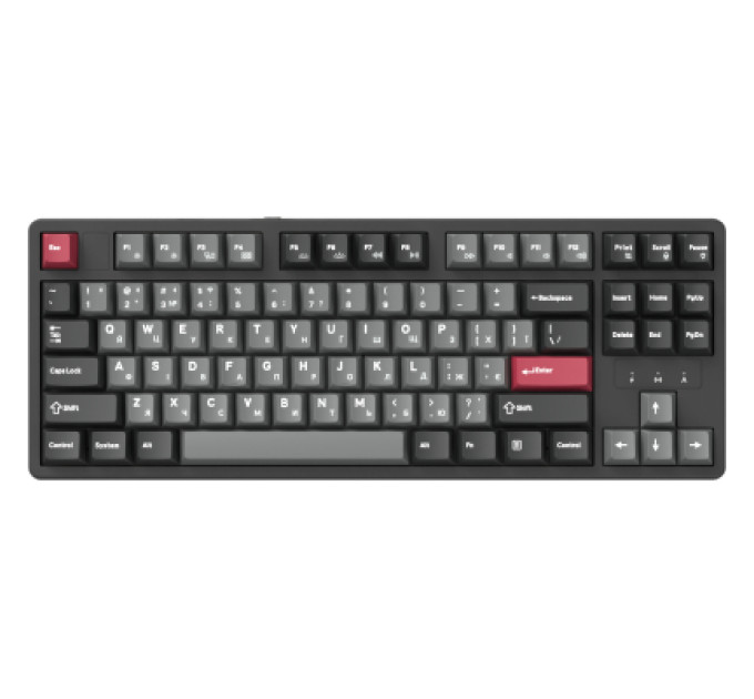 GamePro Клавіатура GamePro Asgard Ragnar Wireless/Bluetooth/USB UA Black (MK285BK)
