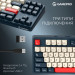 GamePro Клавіатура GamePro Asgard Ragnar Wireless/Bluetooth/USB UA Blue (MK285BL)