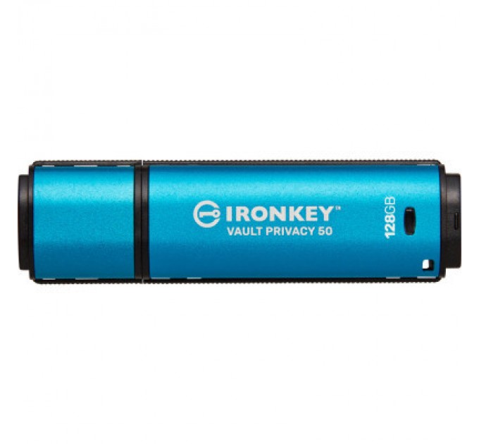 USB флеш накопичувач Kingston 128GB IronKey Vault Privacy 50 Blue USB 3.2 (IKVP50/128GB)