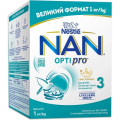 Nestle Дитяча суміш Nestle NAN 3 Optipro з 5 олігосахаридами та L. Reuteri від 12 місяців 1 кг (1000077)