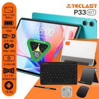 Планшет Teclast P33T KIT 10.1 3/64Gb Wi-Fi Blue Клавіатура/Миша/Навушники/Підставка/Стилус/Чохол (6940709688045)