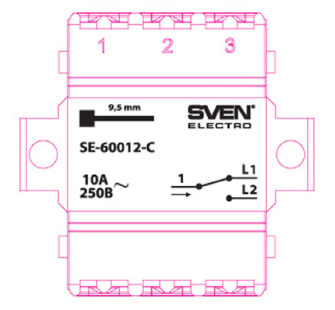 Sven Перемикач Sven SE-60012-C cream (7100036)