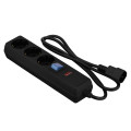 2E Фільтр живлення 2E 3 розетки, 1 м, черный (2E-U03C14M1BK)
