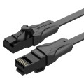 Vention Патч-корд Flat Cat.6 UTP Patch Cable 0.5M Black VENTION (IBJBD)