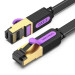Vention Патч-корд Flat Cat.7 Patch Cable 3M Black VENTION (ICABI)