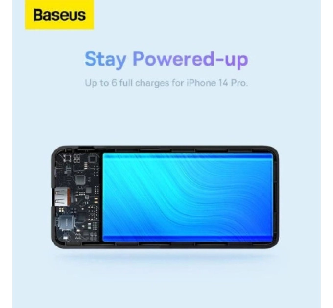 Baseus Батарея універсальна Baseus Airpow 30000mAh 20W PD/3.0, QC/3.0, black (PPQD090101)