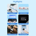 Vention Батарея універсальна VENTION 10000mAh Power Bank (Micro-USB + USB-C + USB-A + USB-A) 22.5W Black LED Display Type (FHKB0)
