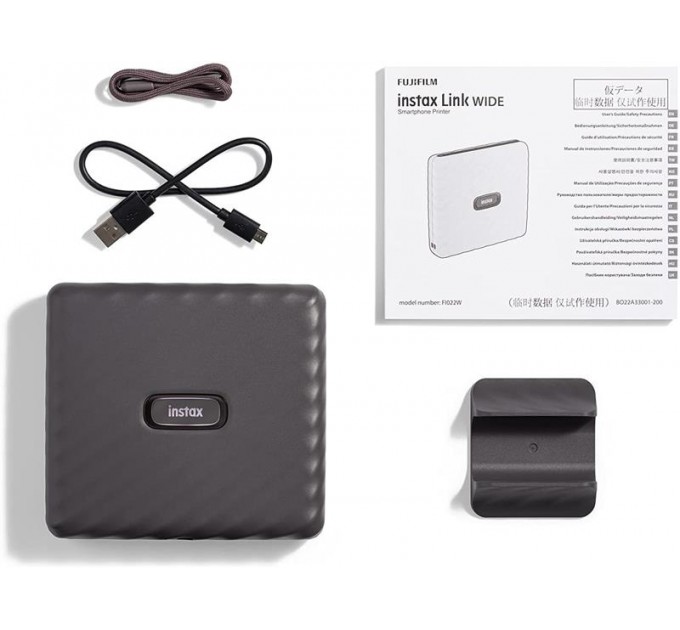 Принтер миттєвого друку Fujifilm Instax Link Wide Mocha Gray EX D (16719586)