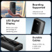 Vention Батарея універсальна VENTION 20000mAh Power Bank (Micro-USB + USB-C + USB-A + USB-A) with Built-in USB-C and Lightning Cables (FHPB0)