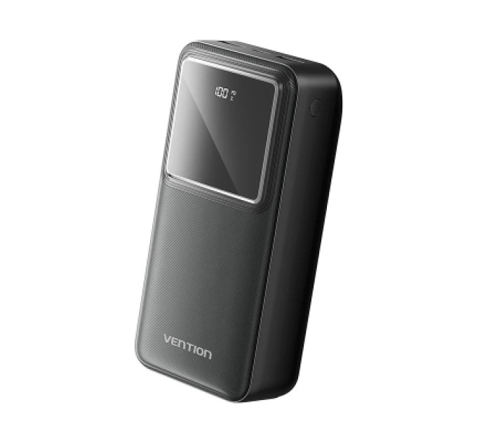 Vention Батарея універсальна VENTION 30000mAh Power Bank (Micro-USB + USB-C + USB-A + USB-A) 22.5W Black LED Display Type (FHMB0)