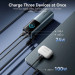 Vention Батарея універсальна VENTION 20000mAh Power Bank (USB-C + USB-C/USB-C/USB-A) 165W Gray TFT Display Type (FKFH0)