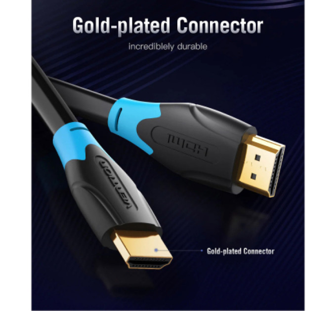 Vention Кабель мультимедійний HDMI Cable 15M Black VENTION (AACBN)