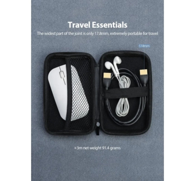 Vention Кабель мультимедійний Portable HDMI Cable 0.5M Black VENTION (AAIBD)