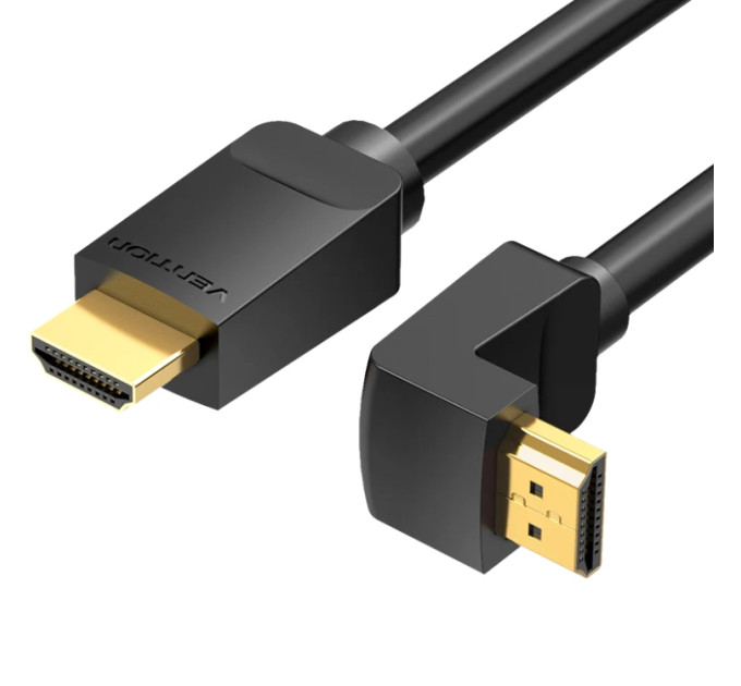 Vention Кабель мультимедійний HDMI Right Angle Cable 270 Degree 1M Black VENTION (AAQBF)