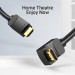 Vention Кабель мультимедійний HDMI Right Angle Cable 270 Degree 1M Black VENTION (AAQBF)