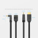 Vention Кабель мультимедійний HDMI Right Angle Cable 270 Degree 1M Black VENTION (AAQBF)