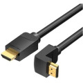 Vention Кабель мультимедійний HDMI Right Angle Cable 270 Degree 1.5M Black VENTION (AAQBG)