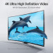 Vention Кабель мультимедійний HDMI Right Angle Cable 270 Degree 1.5M Black VENTION (AAQBG)