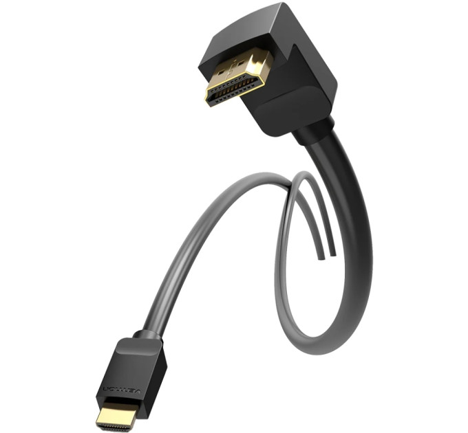 Vention Кабель мультимедійний HDMI Right Angle Cable 270 Degree 1.5M Black VENTION (AAQBG)