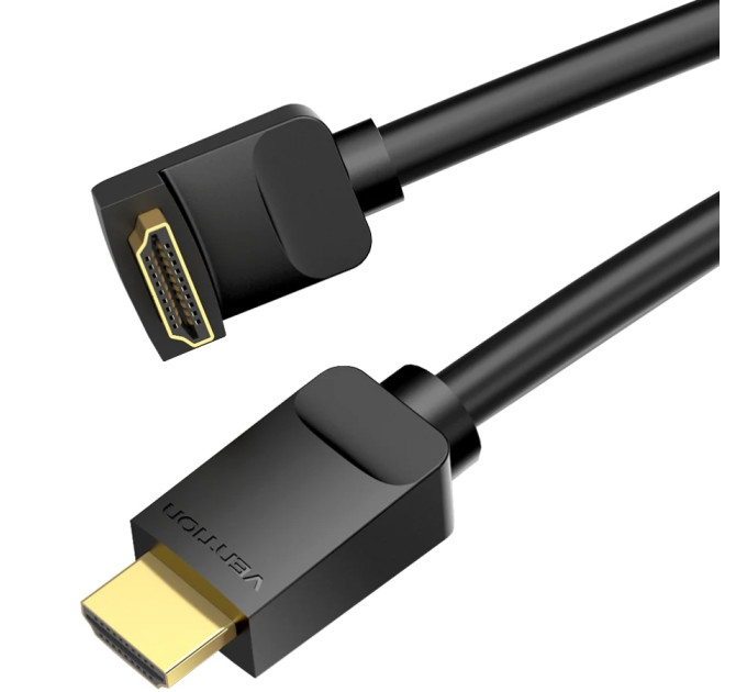 Vention Кабель мультимедійний HDMI Right Angle Cable 270 Degree 1.5M Black VENTION (AAQBG)