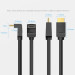 Vention Кабель мультимедійний HDMI Right Angle Cable 270 Degree 1.5M Black VENTION (AAQBG)