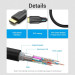 Vention Кабель мультимедійний Cotton Braided 8K HDMI Cable 5M Black VENTION (AAUBJ)