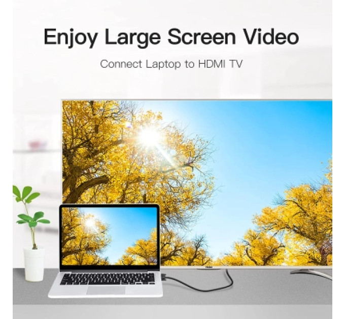 Vention Кабель мультимедійний HDMI to DVI Cable 2M Black VENTION (ABFBH)