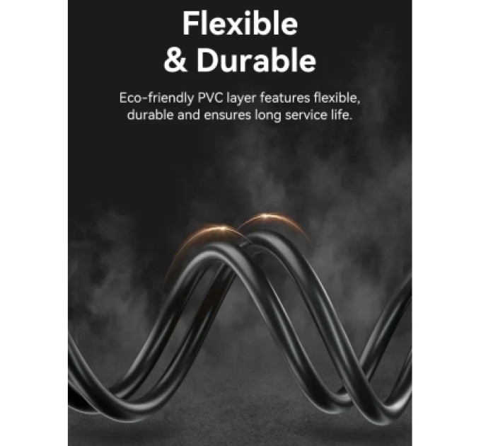 Vention Кабель мультимедійний HDMI-D Male to HDMI-A Male 4K HD Cable 1M Black VENTION (AGIBF)
