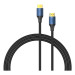 Vention Кабель мультимедійний Cotton Braided HDMI-A Male to Male HD Cable 8K 1M Blue Aluminum Alloy Type VENTION (ALGLF)
