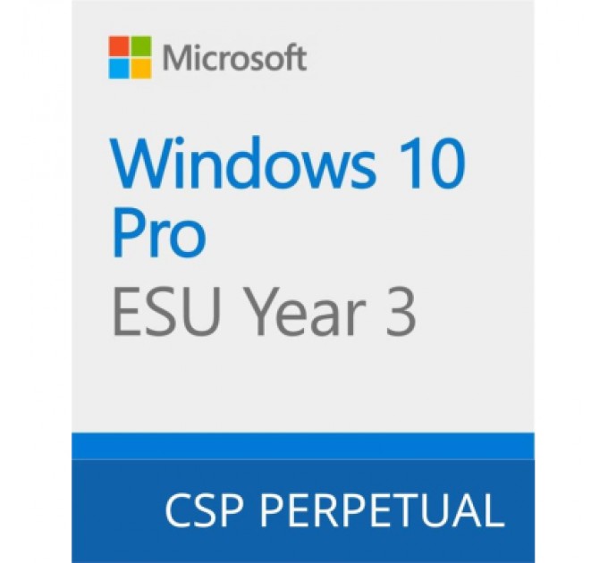 Операційна система Microsoft Windows 10 ESU Year 3 (2027 - 2028) Extended Security Updates (ESU) (DG7GMGF0SSGZ_0002)