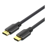 Кабель мультимедійний Cotton Braided 4K HDMI Male to Male Cable 5M Black VENTION (ALLBJ)