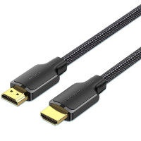 Кабель мультимедійний Cotton Braided 4K HDMI Male to Male Cable 10M Black VENTION (ALLBL)