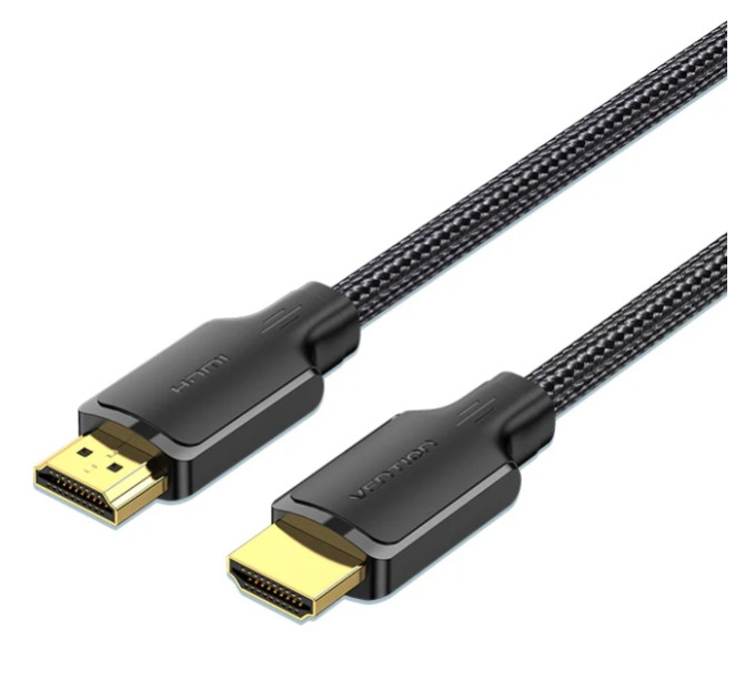 Vention Кабель мультимедійний Cotton Braided 4K HDMI Male to Male Cable 20M Black VENTION (ALLBQ)