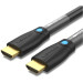 Vention Кабель мультимедійний Cotton Braided 4K HDMI Male to Male Cable 1M Black Zinc Alloy Type VENTION (ALMBF)