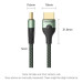 Vention Кабель мультимедійний Cotton Braided Ultra Thin HDMI-A Male to Male HD Cable 8K 1M Green Aluminum Alloy Type VENTION (ALOGF)