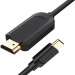 Vention Кабель мультимедійний Type-C to HDMI Cable 1.5M Black VENTION (CGUBG)