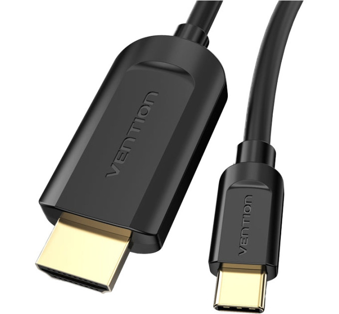 Vention Кабель мультимедійний Type-C to HDMI Cable 1.5M Black VENTION (CGUBG)