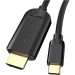 Vention Кабель мультимедійний Type-C to HDMI Cable 1.5M Black VENTION (CGUBG)
