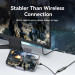 Vention Кабель мультимедійний Cotton Braided USB-C to DP 8K Converter 0.25M Black Zinc Alloy Type VENTION (CRGBC)
