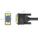 Vention Кабель мультимедійний VGA(3+6) Male to Male Cable with ferrite cores 20M Black VENTION (DAEBQ)