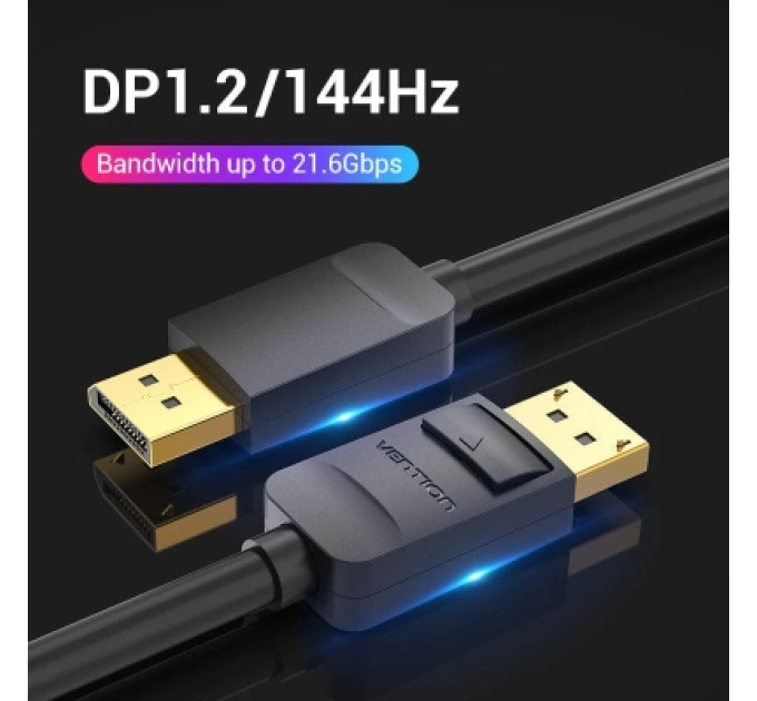 Vention Кабель мультимедійний DP Cable 1.5M Black VENTION (HACBG)