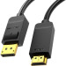 Vention Кабель мультимедійний 4K DisplayPort to HDMI Cable 1.5M Black VENTION (HAGBG)