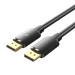 Vention Кабель мультимедійний DisplayPort Male to Male 4K HD Cable 1M Black VENTION (HAKBF)