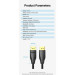 Vention Кабель мультимедійний Cotton Braided DP Male to Male Cable 1.5M Black VENTION (HCCBG)