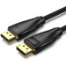Vention Кабель мультимедійний Cotton Braided DP Male to Male Cable 3M Black VENTION (HCCBI)