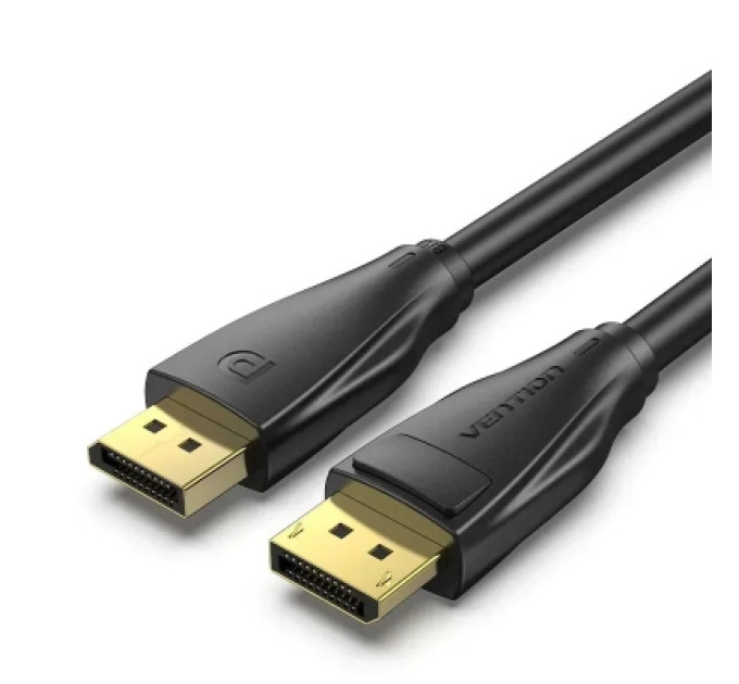 Vention Кабель мультимедійний DP 1.4 Male to Male HD Cable 8K 1M Black VENTION (HCDBF)