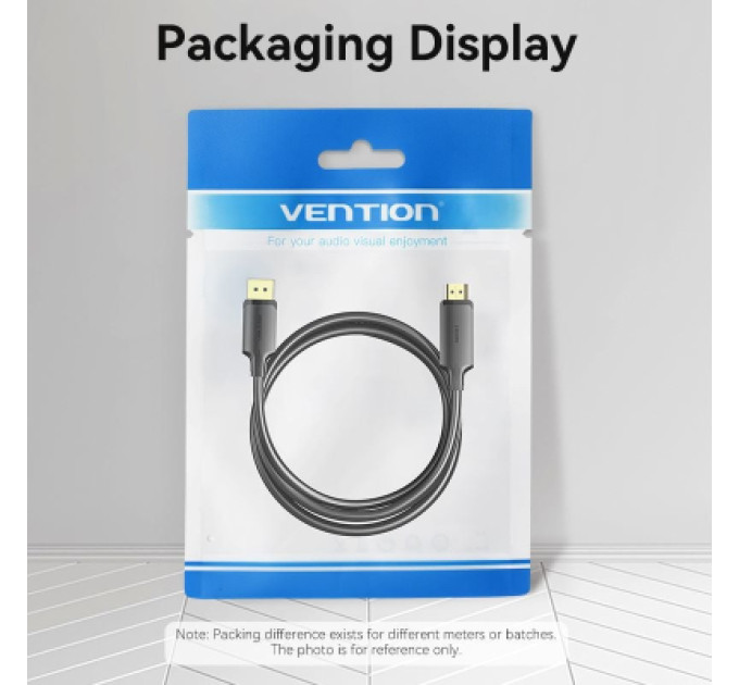 Vention Кабель мультимедійний DisplayPort Male to HDMI-A Male 4K HD Cable 1.8M Black VENTION (HFOBAC)